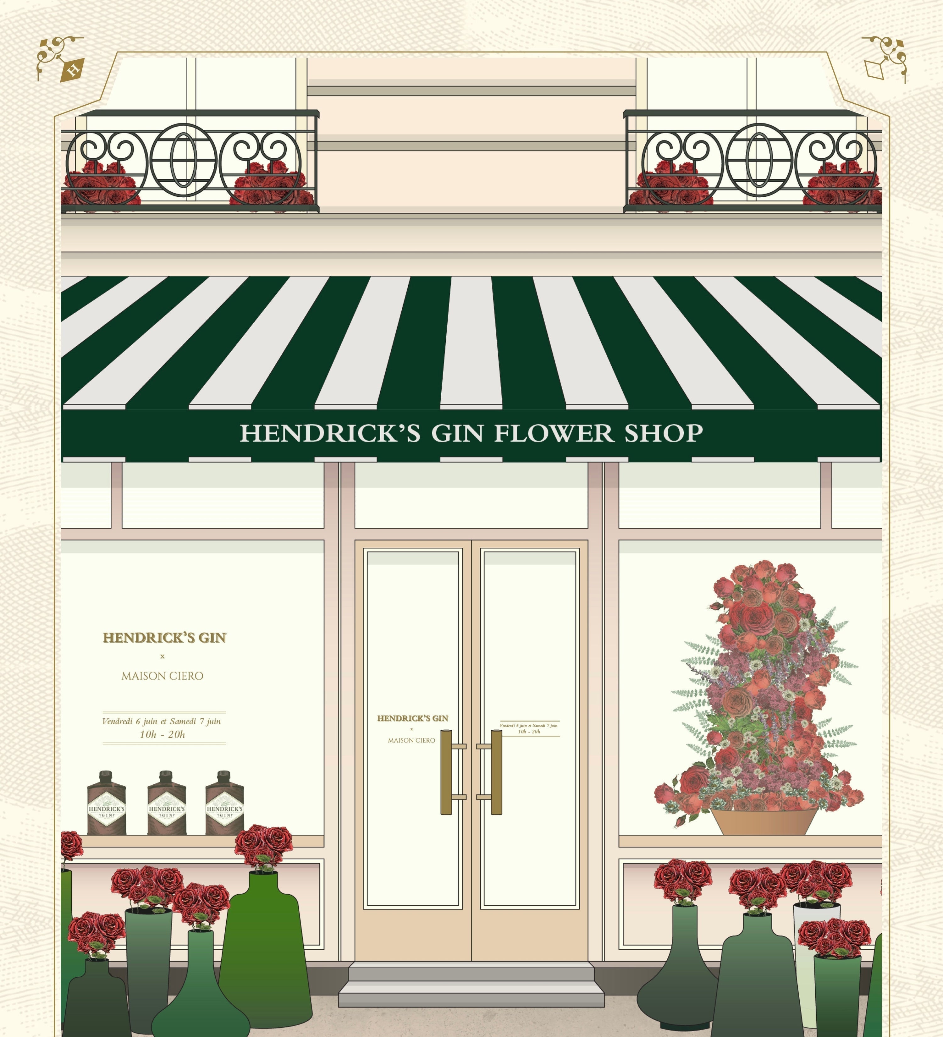 Hendrick’s Gin fait fleurir Paris avec un pop-up végétal les 6 et 7 juin - Views