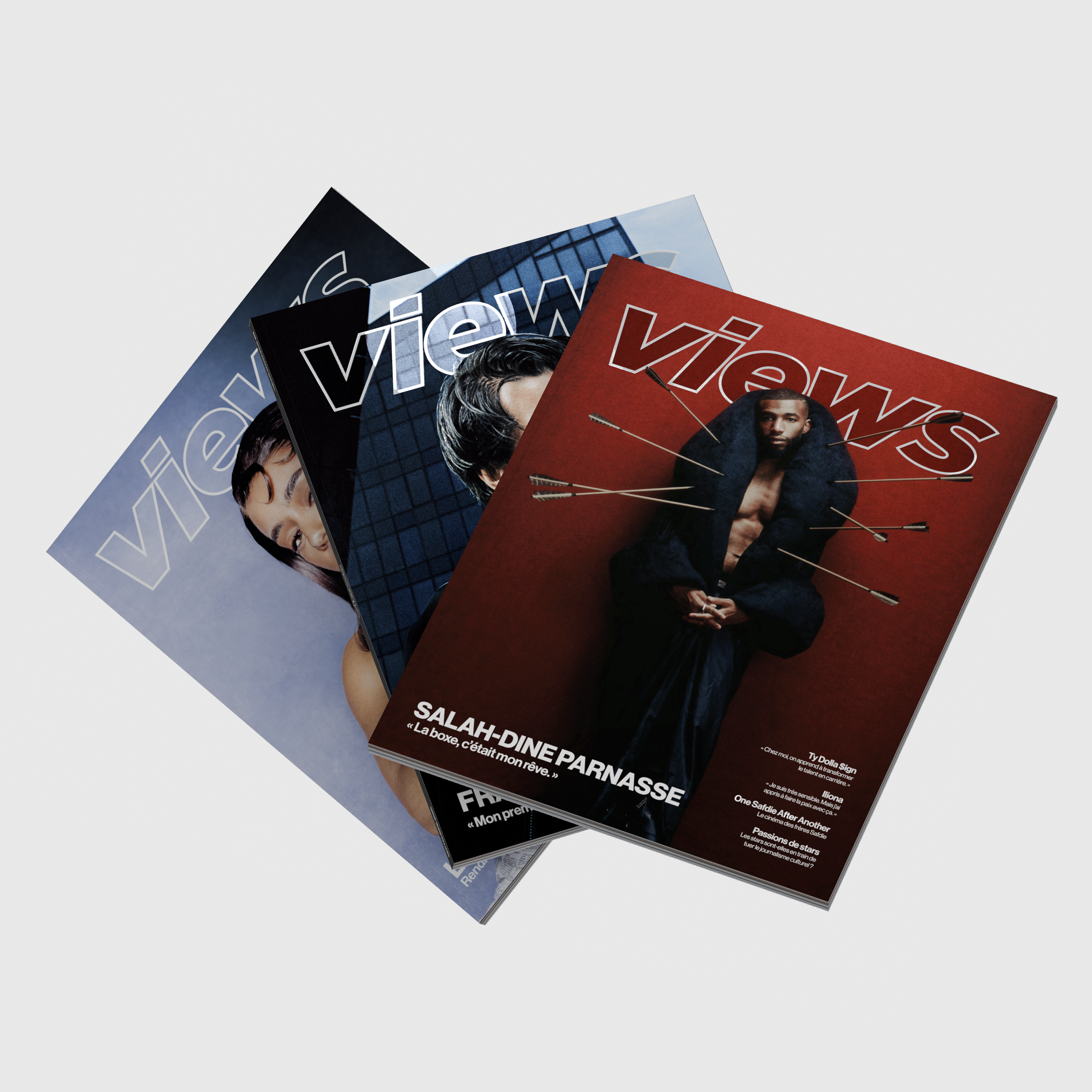 Pack Collector Views Magazine — 002 Lena Mahfouf, 003 François Civil, 004 Salah-Dine Parnasse