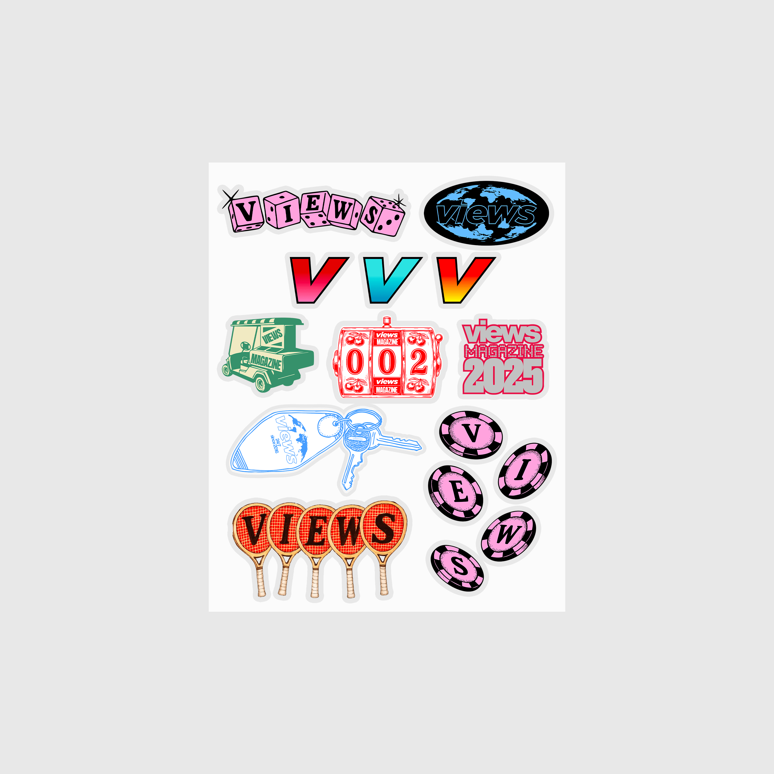 Views : Planche de stickers - Views
